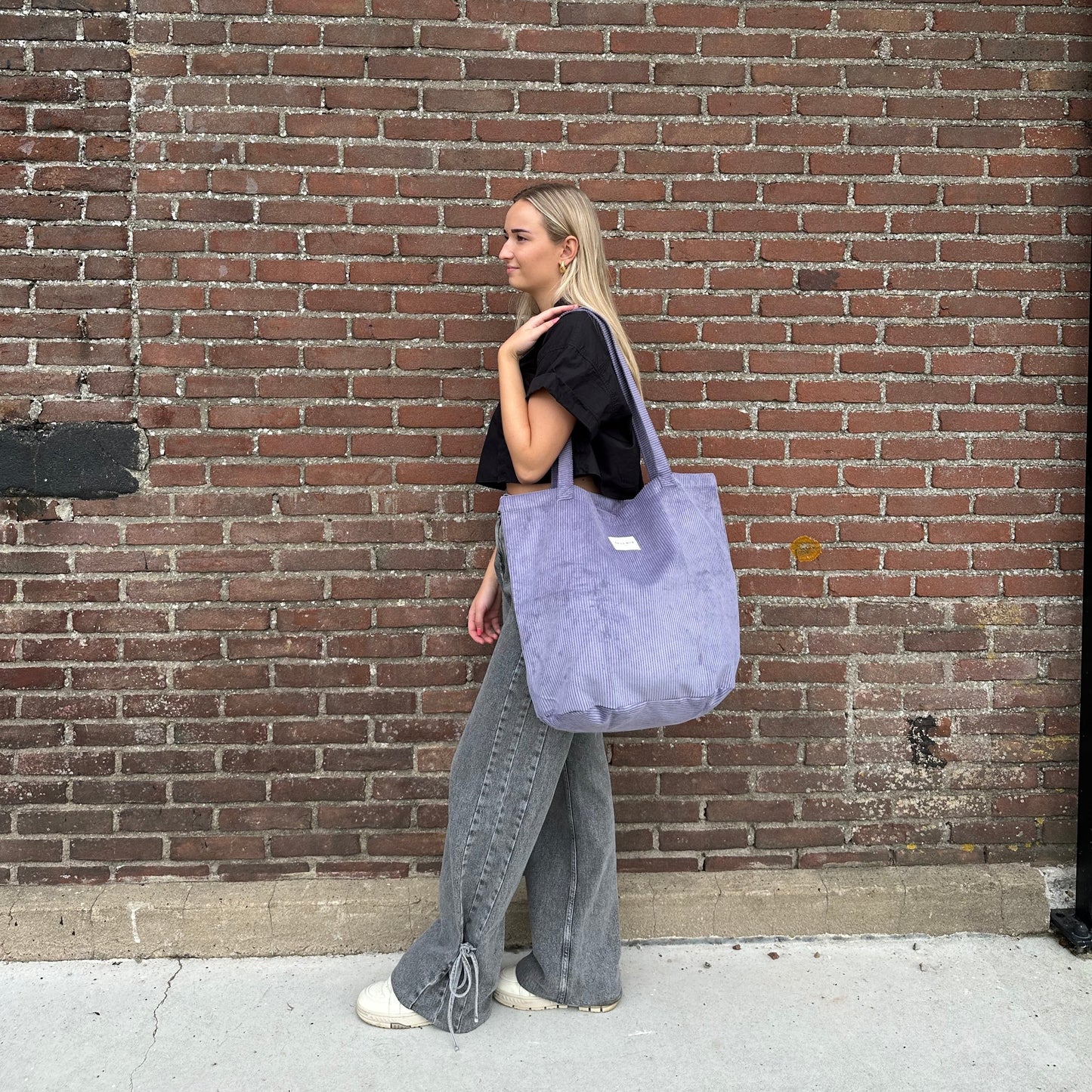 Umhängetasche Shopper Rib LILA