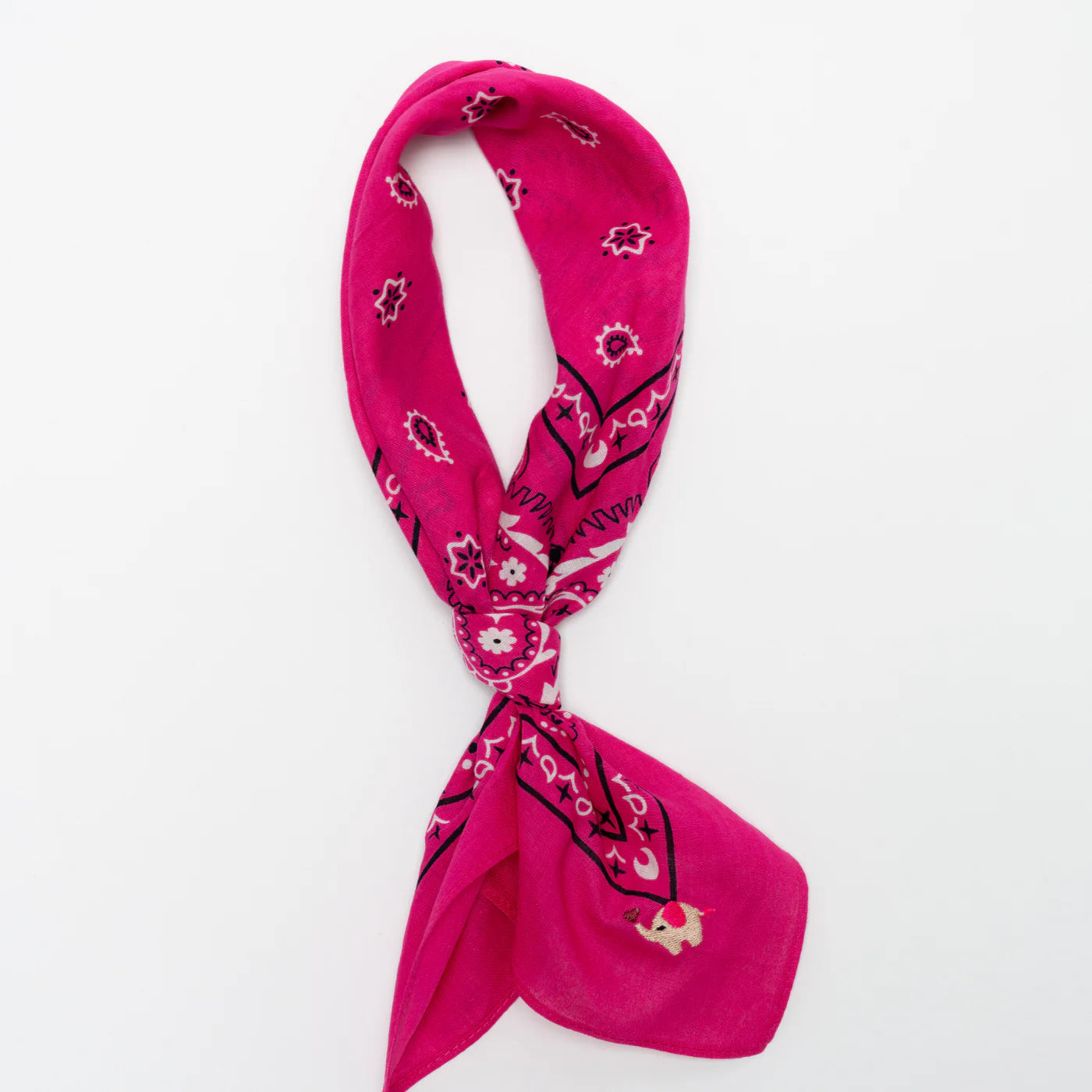 Bandana Sjaal Fuchsiaroze Olifantje