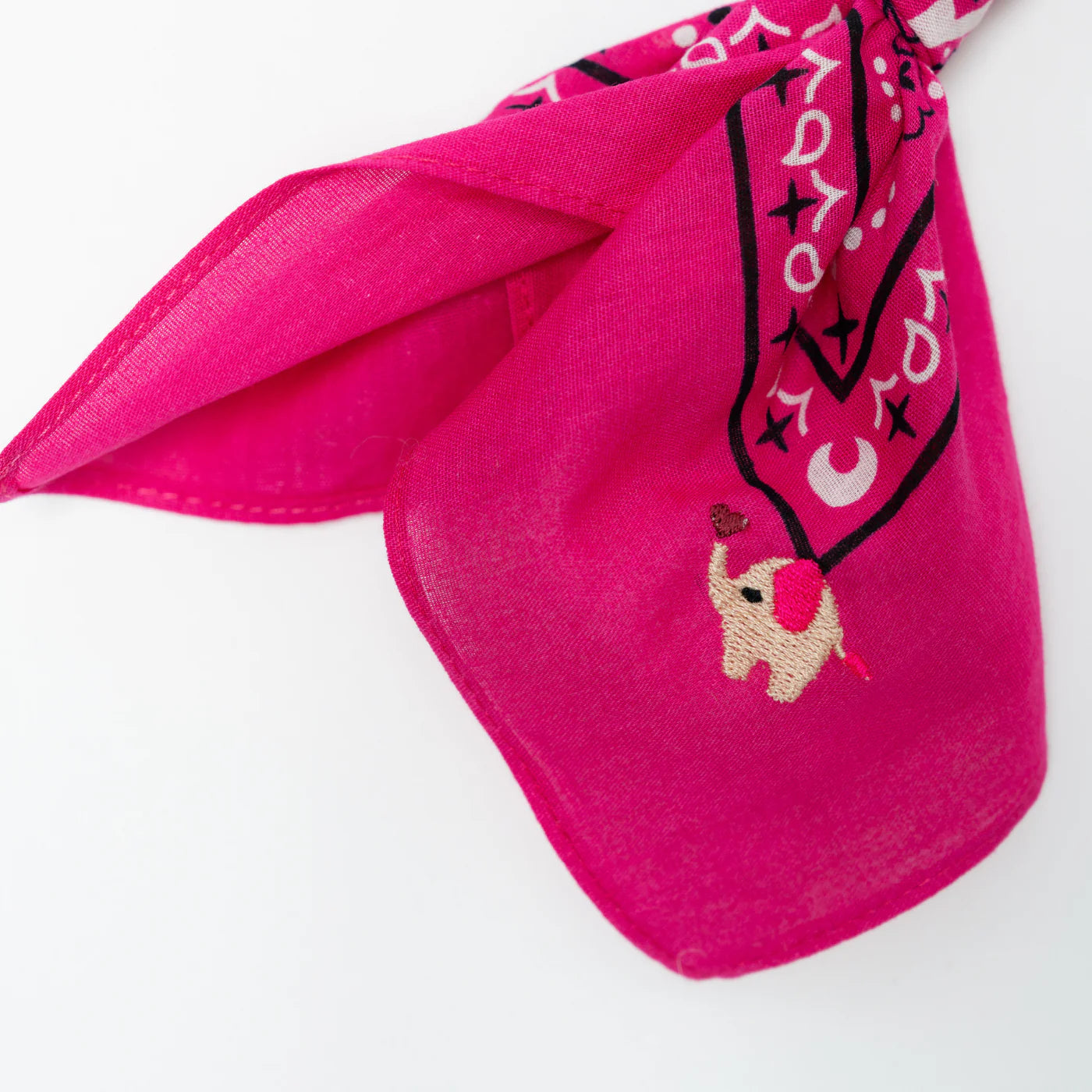 Bandana Sjaal Fuchsiaroze Olifantje