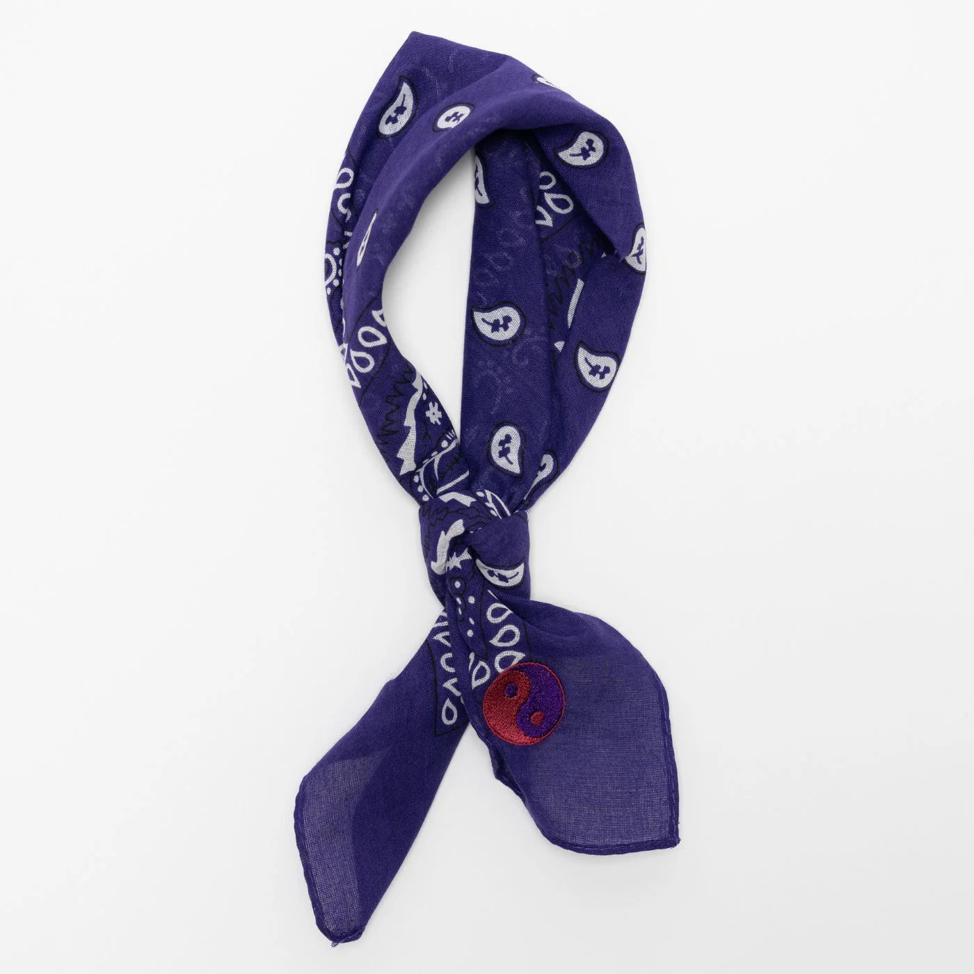 Bandana Sjaal Paars Yin Yang