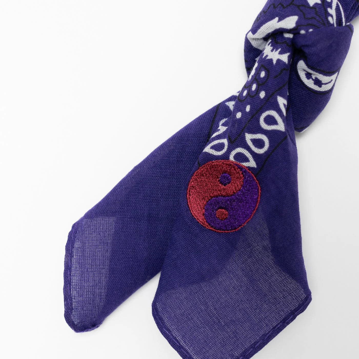 Bandana Sjaal Paars Yin Yang