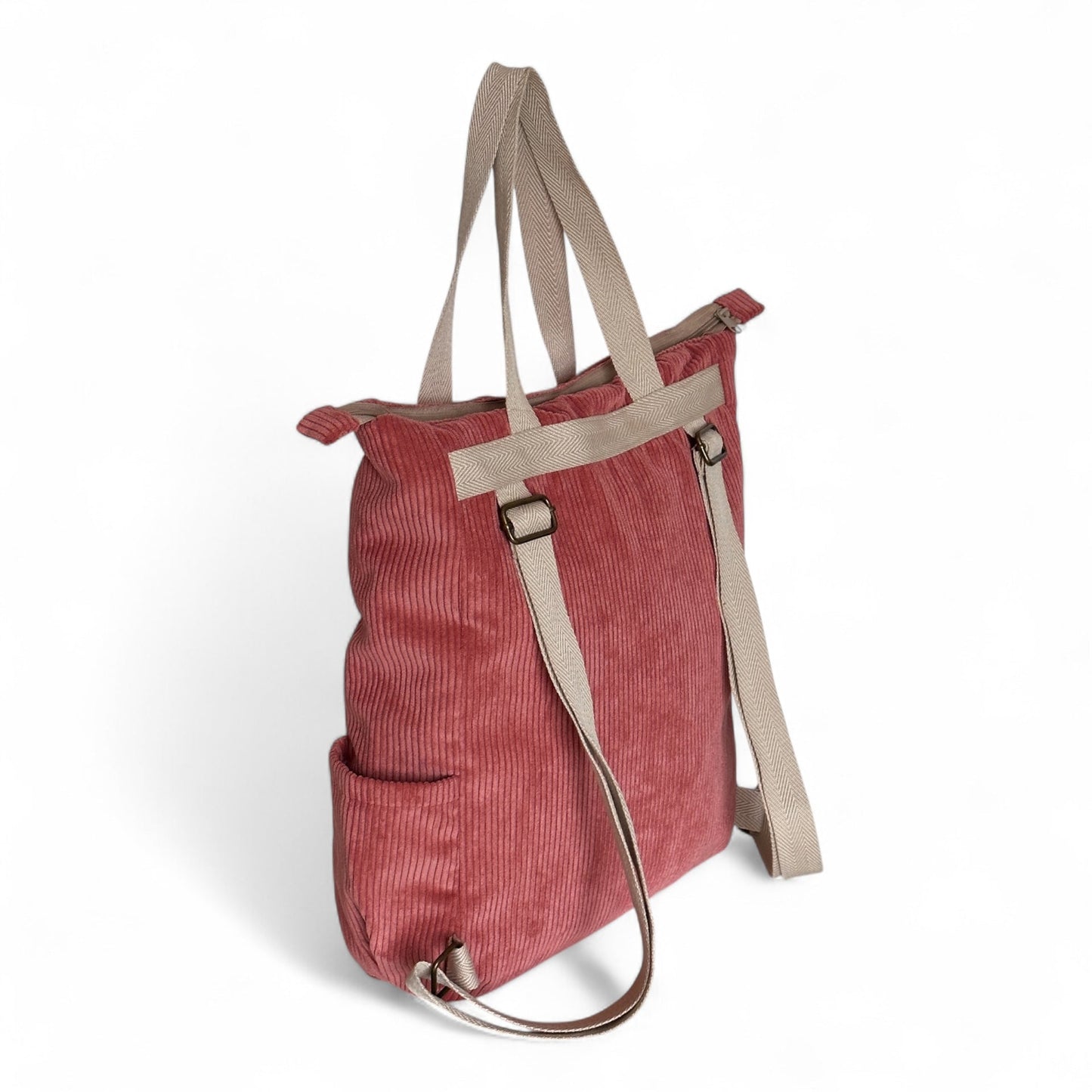 Rucksack Shopper Rib CORAL