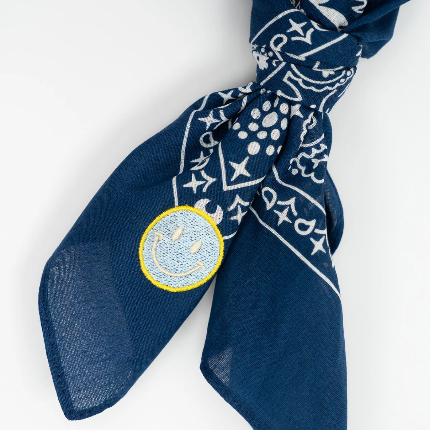 Bandana Sjaal Navy Blauw Smiley