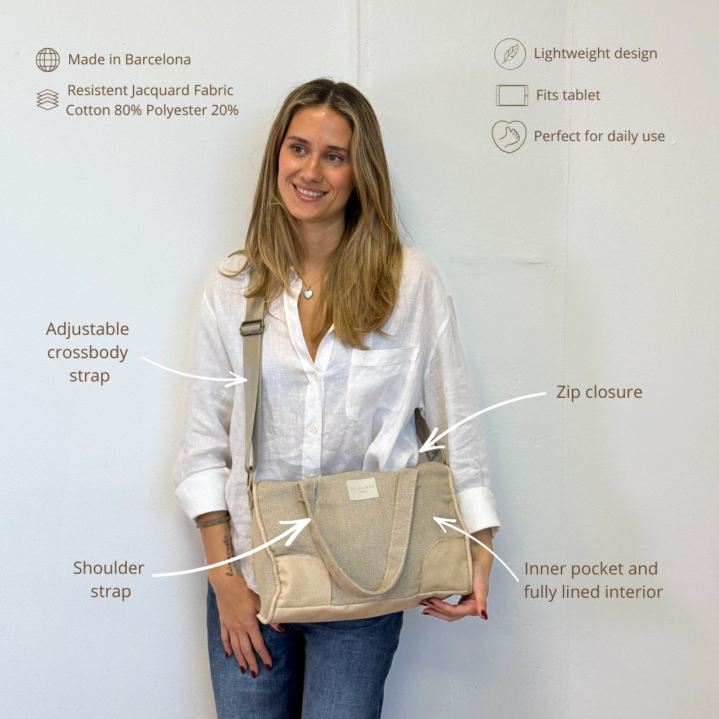 Große Schultertasche, limitierte Auflage, Cowboy 