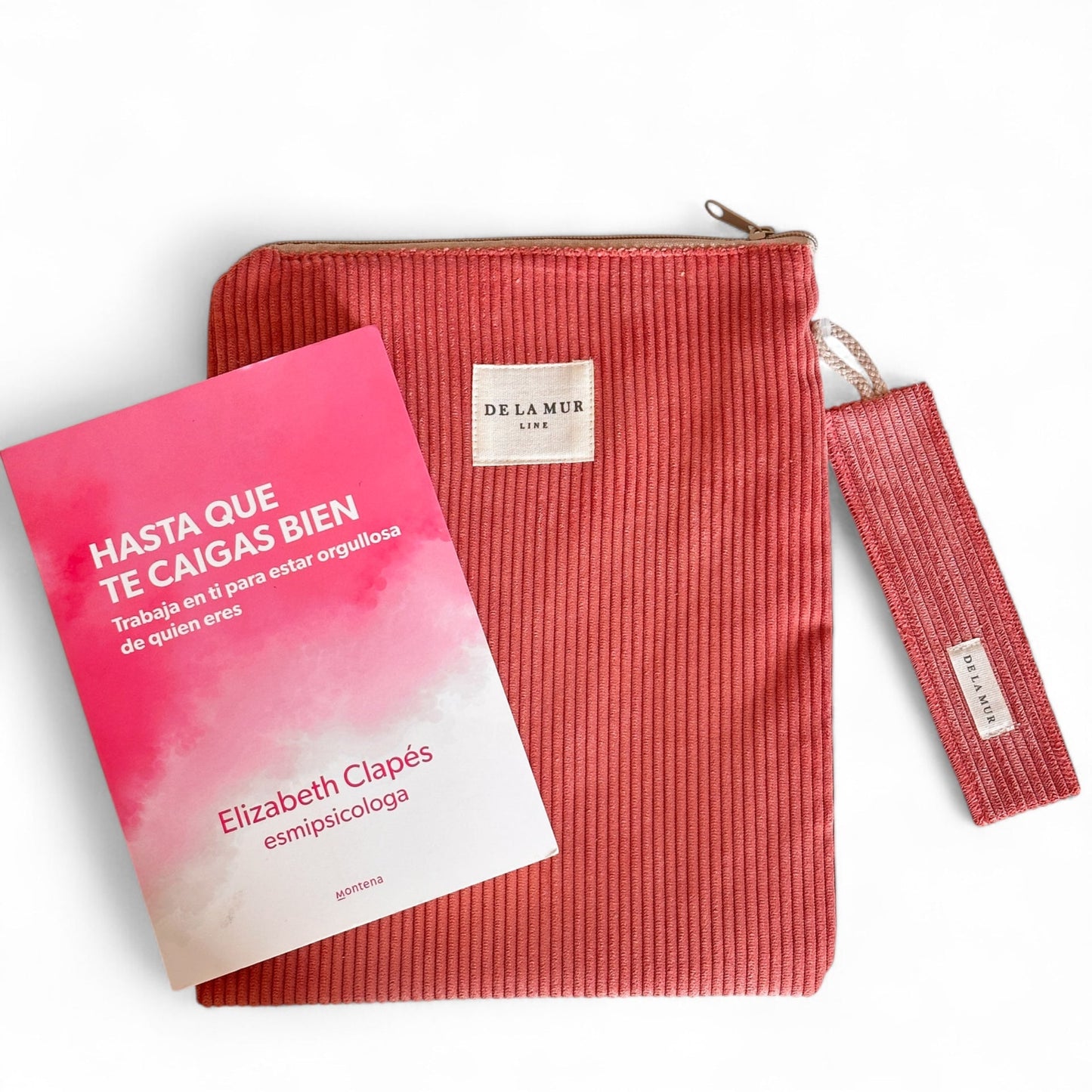 Boekcover met Boekenlegger Rib CORAL