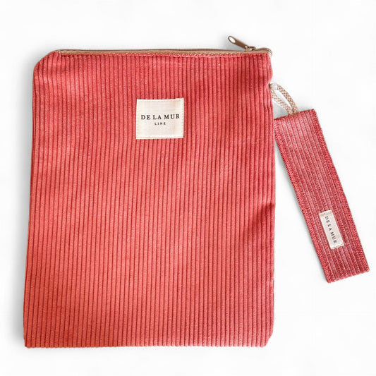 Boekcover met Boekenlegger Rib CORAL