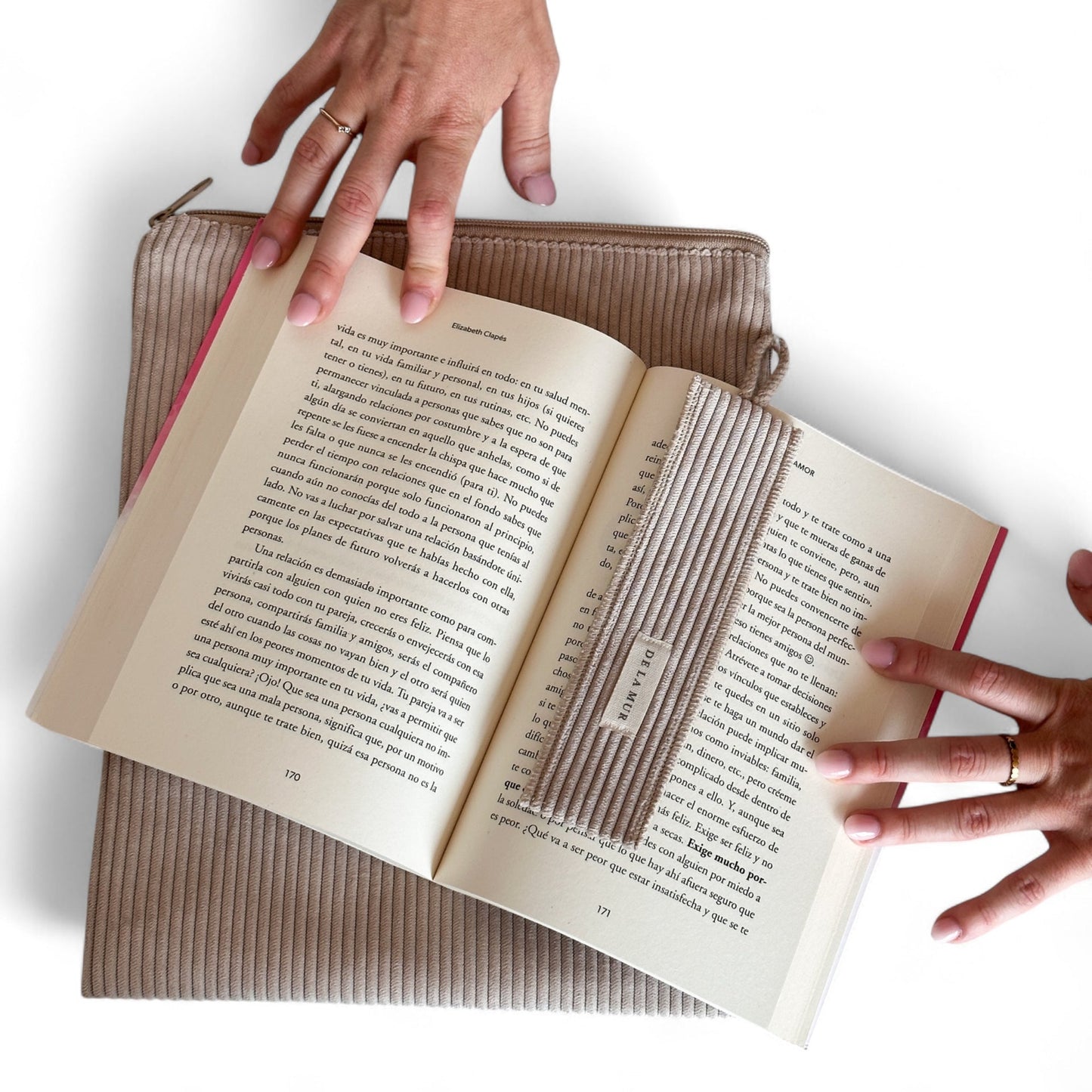 Boekcover met Boekenlegger Rib TOFE