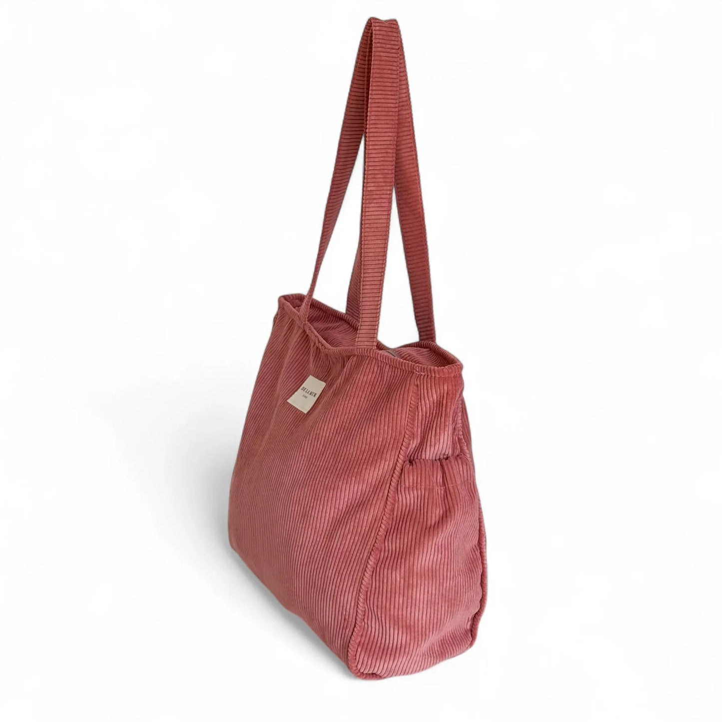 Shopper mit Reißverschluss Rib CORAL