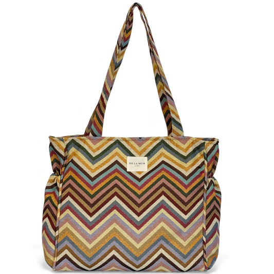 Rechthoekige Shopper met rits Zaga