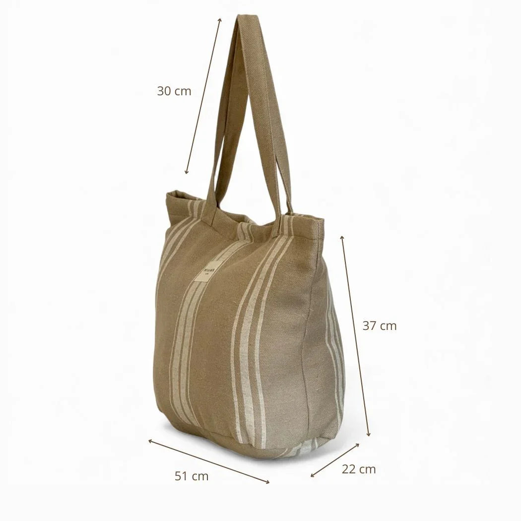 Große Einkaufstasche mit Reißverschluss CARRE