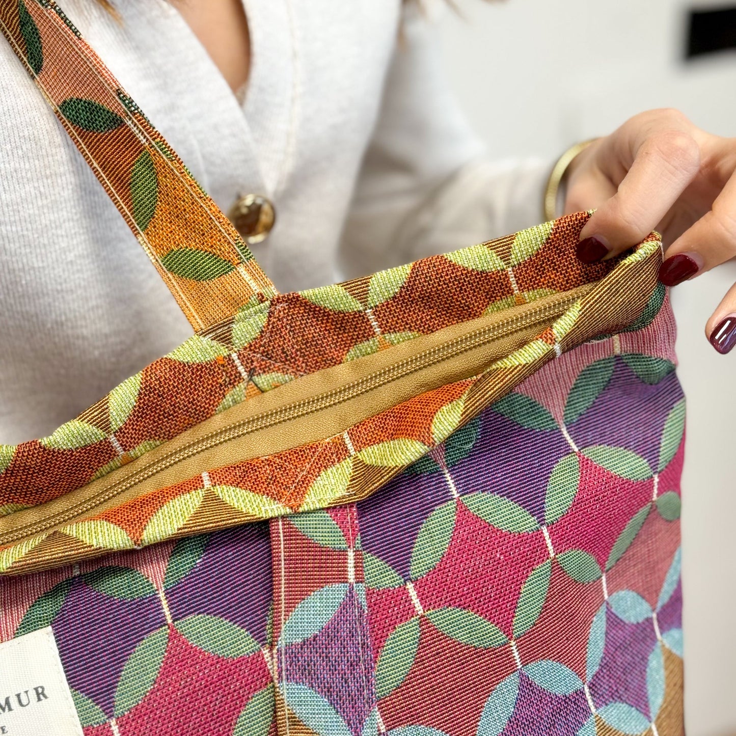 Große Einkaufstasche mit Reißverschluss SAL