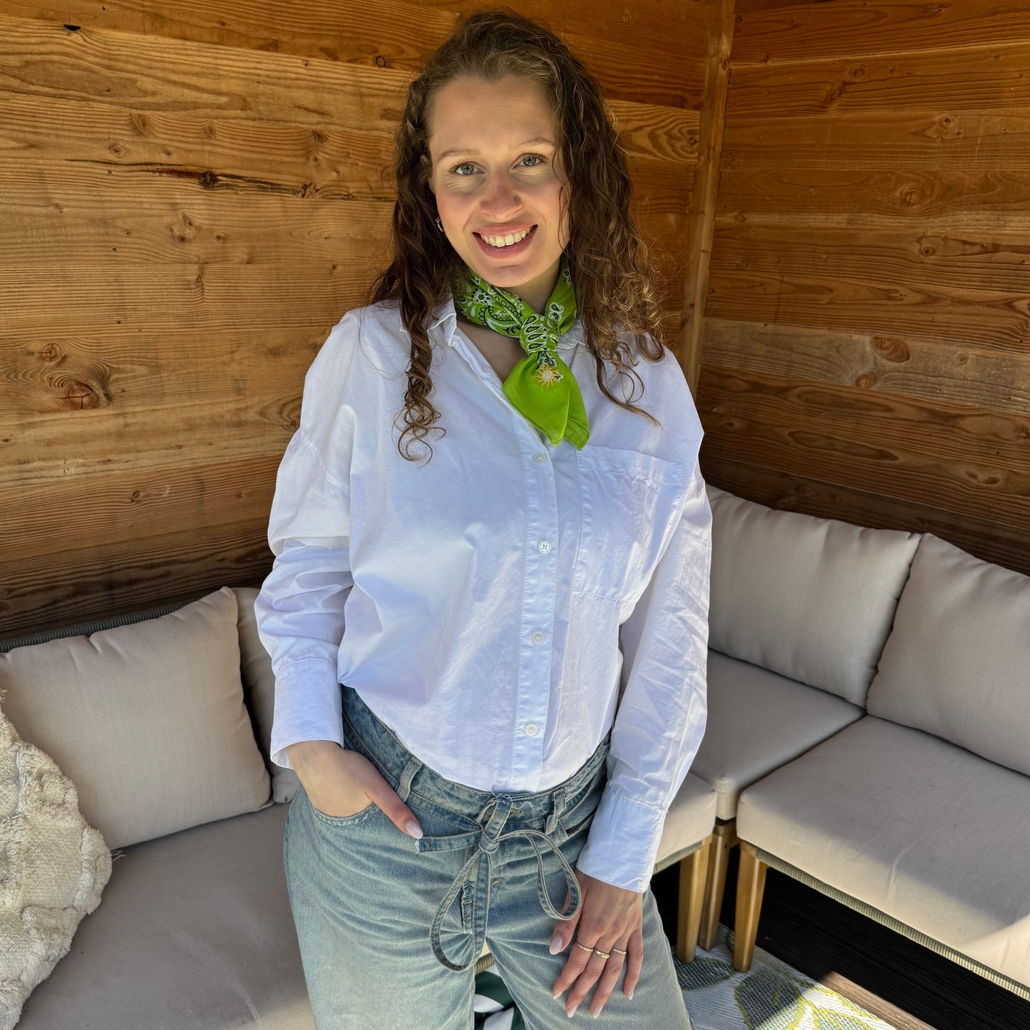 Bandana Sjaal Lichtgroen Zon