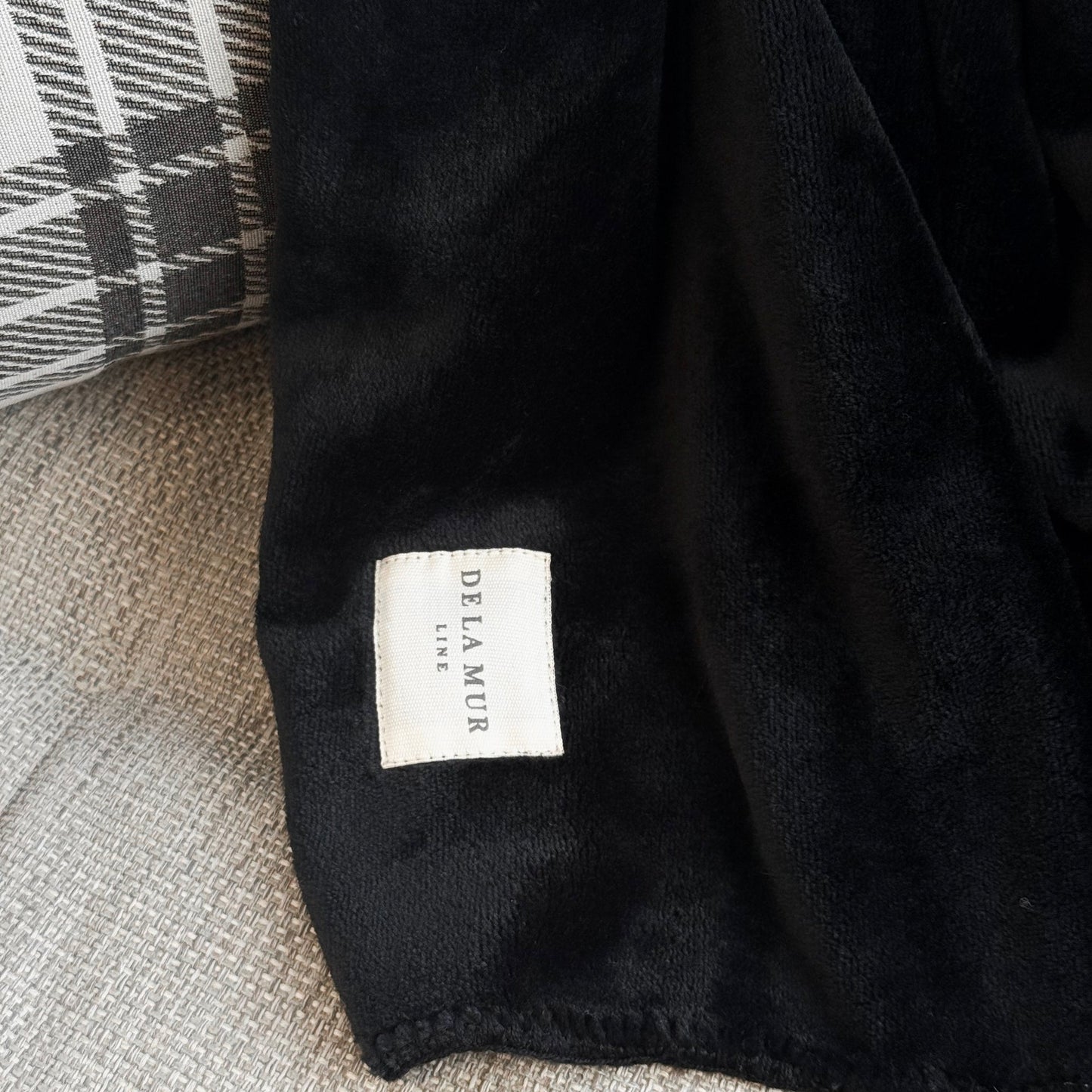 Kariertes Tuch SCHWARZ