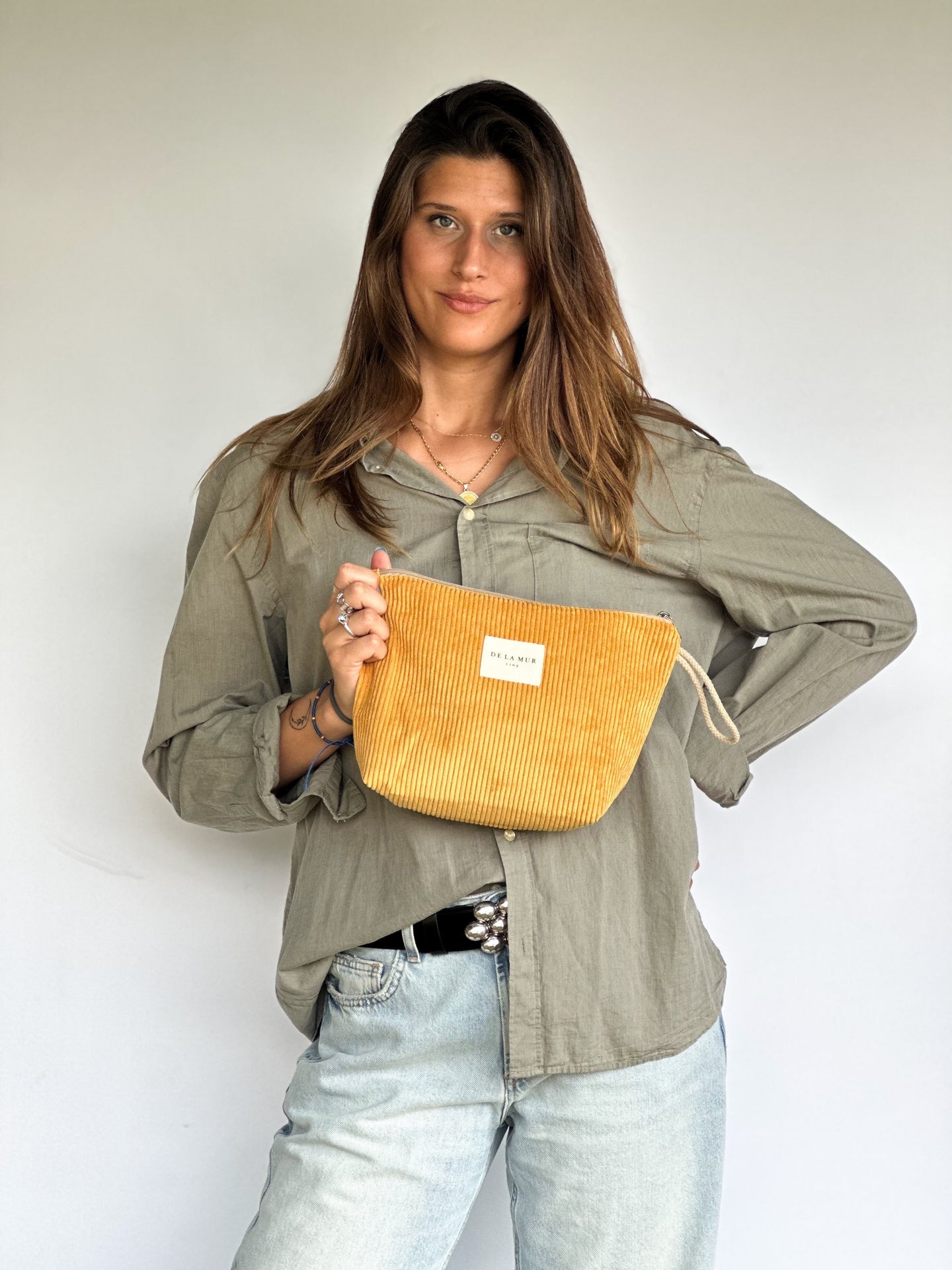 Große Beauty-Bag mit Rippenmuster TAZ