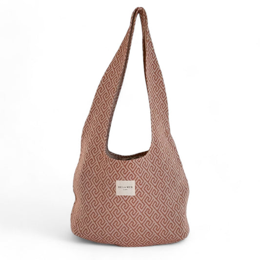 Ovale Shopper De La Mur Line GREC terra tegelprint 