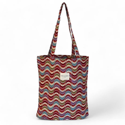 Tote Bag De La Mur Line QUEEN vrolijke kleurrijke print 